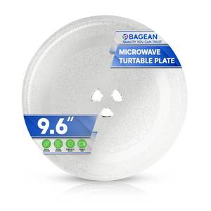 lot 2387 image: Small Microwave Plate Replacement 9.6 Inch Fits Microwave Glass Turntable From Many Brands - Perfect Fit Oven Microwave Plates Cooking Tray Replaces the Microwave Turntable Plate Round Dish 9 58