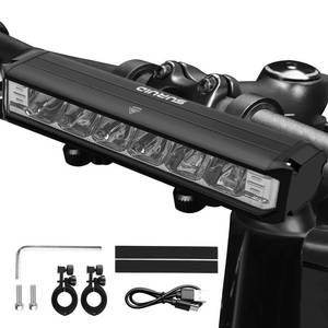 lot 2393 image: Suruid Super Bright LED Bike Light, USB Rechargeable Bicycle Headlight-5 Modes, Waterproof Bike Headlight, Waterproof Bike Headlight,Daytime Running Light,MTB Off-Road Cycling Commuting 1