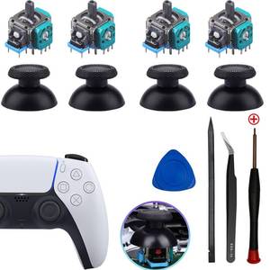lot 2405 image: Ps5 Joystick Replacement for Sony PlayStation 5 Ps5 Controller Repair Kit for Ps5 Analog Stick Replace 3D Sensor Module Joystick for Dualsense Ps5 Controllerjoystick Replacement Accessory (4 Pack)