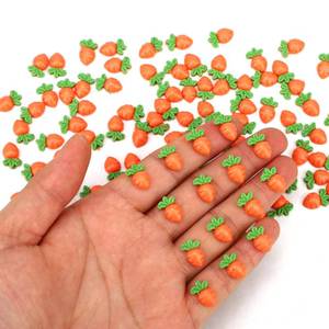 lot 2406 image: A 210pcs Mini Carrots, Resin Mini Easter Carrot Decor for Crafts