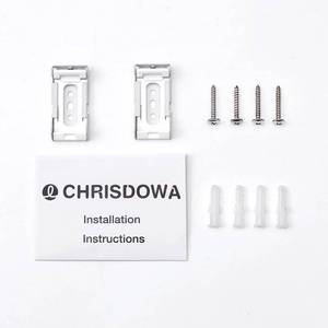 lot 2407 image: ChrisDowa Cordless Roller Blinds Replacement Parts Kit, with Metal Bracket