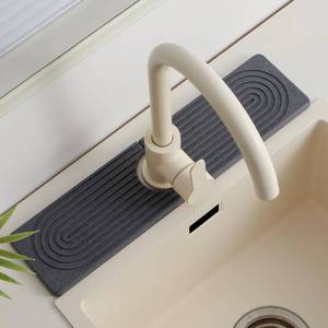 lot 2426 image: Fatilin Stone Faucet Mat for Kitchen Sink, Faucet Mat Fast Drying Diatomite