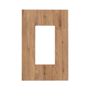 lot 2433 image: Annisrak Decorative Outlet Covers Vintage Rustic Wood Color Brown Wood Grain 1 Gang Single Rocker Light Switch Cover Plate Wall Plates GFCI Faceplate for Farmhouse Cabin Decor