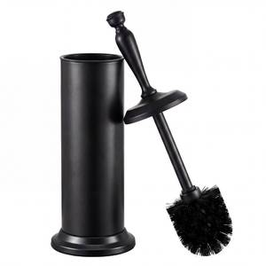 lot 2435 image: ROLABAM Heavy-Duty Toilet Brush and Holder Set, Premium Rustproof Metal Freestanding Toilet Bowl Brush, Deep-Cleaning Tool with Long Handle and Splash Guard for the Bathroom, Space-Saving