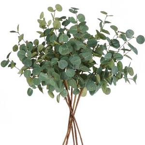 lot 2438 image: Beferr 6Pcs Artificial Eucalyptus Stems Greenery Stems 24 Tall Fake Plants Decor Faux Floral Stems for Vase Home Party Wedding Decorations