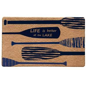 lot 2439 image: Qabliqo Lake House Decor Door Mat - Lake Welcome Mats Outdoor Entrance, Lake Decor, Lake House Decor for The Home, Lake Decor Bath Mat, Life is Better at The Lake, 17x30 Inch