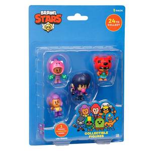 lot 2443 image: P.M.I. Brawl Stars Mystery Collectible Figures, 5 Pack