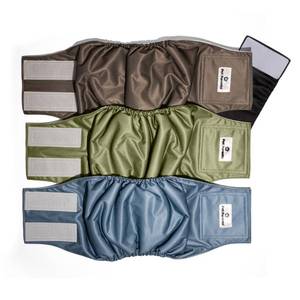 lot 3033 image: Pet Parents- Washable Belly Bands for Male Dogs (3-pack)  Extenders of Durable Dog Diapers Male, Premium Male Dog Diapers & Dog Wraps (Large, Koda)