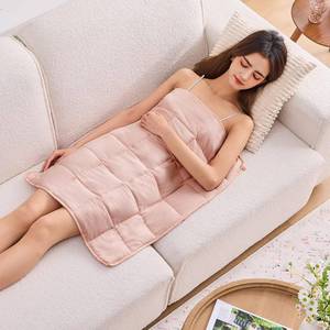 lot 4126 image: Weighted Blanket for Adults 5lbs, 29x33, Cooling Heavy Throw Blanket, Microfiber Soft Big Blankets Weighted Comforter, Pink