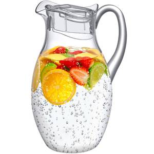 lot 5236 image: Amazing Abby - Bubbly Grand - Plastic Pitcher (96 oz, 3 Quart), Clear Water Pitcher with Lid, Fridge Jug, BPA-Free, Shatter-Proof, Great for Iced Tea, Sangria, Lemonade, Juice, Milk, and More