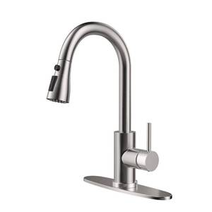 lot 5238 image: IBOFYY High-Arc Kitchen Faucets with Pull Down Sprayer,Brushed Nickel