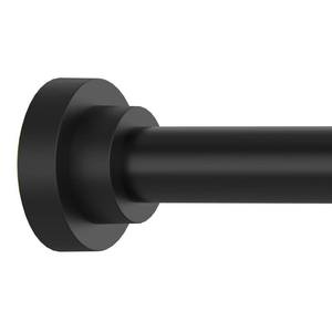 lot 5258 image: Thestoa Shower Curtain Rod Adjustable 43-78 inch, 1Diameter Spring Tension Curtain Rod No Drill, Anti-Rust Non-Slip Shower Rod, Black Shower Curtain Rod for Bathroom Tension