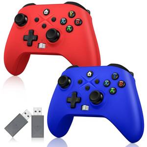 lot 5288 image: Dinosoo 2 Pack Wireless Controller �� Turbo, Macro, Hall Trigger, Dual Vibration �� Compatible with Xbox One, Series XS, PC �� 3.5mm Audio Jack, Built-in Battery, 2.4GHz Adapter