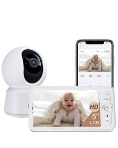 lot 5289 image: ARENTI Baby Monitor B2 Kit, WiFi 6 Camera, 5 Upgraded Wireless Display