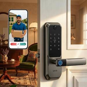 lot 5305 image: UMIKSMART WiFi Smart Door Lock with Camera, Fingerprint Keypad, App Control