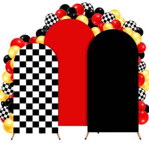 lot 7122 image: DSTRKJY Arch Backdrop Cover Set, 3-Piece (66.67.2FT)