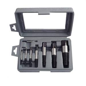 lot 8342 image: PANOVOS (8pcs) Pipe Screw Extractor Set,Damaged Screw Broken Bolt Water Pipe Remover Set