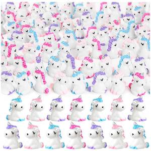 lot 8371 image: LHSYFBZ Mini Resin Unicorn Figurines 48-Piece Set