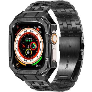 lot 8377 image: MioHHR Stainless Steel Band and Case for Apple Watch 49mm