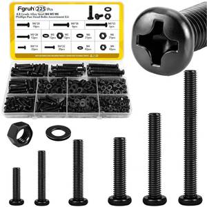 lot 8415 image: Fgruh 225pc M4-M6 Pan Head Machine Screw Assortment Kit