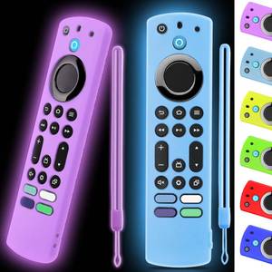 lot 8418 image: OneBom Silicone TV Remote Cover 6.2 Inch 2-Pack