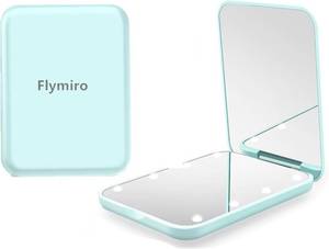 lot 8438 image: Flymiro Compact Mirror 1x3x Magnification with LED Lights