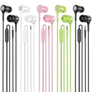 lot 8444 image: LWZCAM 5 Pack 3.5mm Wired Earbuds with Microphone