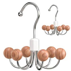 lot 8459 image: OHIYO 2-Pack 360° Swivel Hoodie Hangers with Cedar Balls
