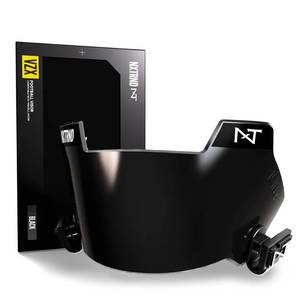 lot 9666 image: Nxtrnd VZX Football Visor, Compatible with Riddell Axiom, Fits Adult & Youth Football Helmets (Black)