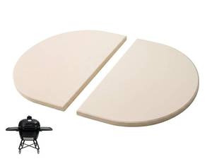 lot 9680 image: soldbbq Ceramic Heat Reflector Plates for Primo Oval XL Grill Accessories, Replacement Heat Deflector Plates for Primo Oval XL 400 & G420 Kamado Grill Fits Primo 333 Heat Deflector Rack