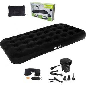 lot 9685 image: As is Onirii Twin Size Single Camping Air Mattress Bed with Air Pump
