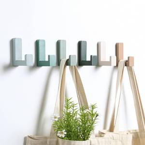 lot 10003 image: Teenyyou 6 Pcs Cute Kids Wall Hooks Adhesive for Backpack Green
