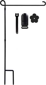 lot 10004 image: YEAHOME Garden Flag Holder Stand, Premium Yard Flag Holder Weather-Proof Metal Powder-Coated Flagpole with Clip and Stopper for Christmas Garden Flag, Outdoor Garden Decor Decoration