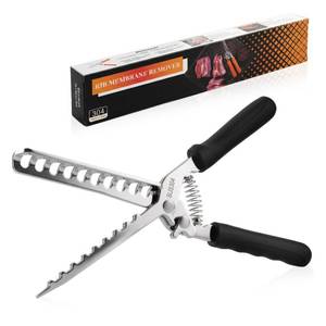lot 10024 image: Rib Membrane Removal Tool �� 304 Stainless Steel Rib Prep Tool Membrane Remover & BB Rib Skinner