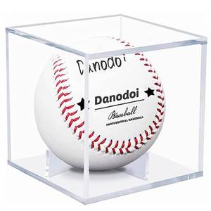 lot 10037 image: Danodoi UV Protected Clear Acrylic Baseball Display Cube