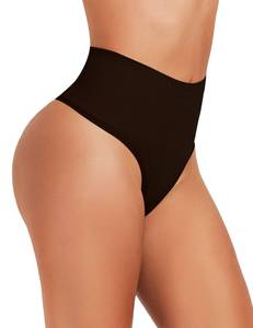 lot 10060 image: JELLYOGA Womens Shapewear Thong Tummy Control Shaper Underwear Seamless High Waist Shaping Panties