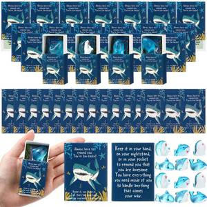 lot 10473 image: Wonderjune 36 Pcs Emotional Nugget Back to School Support, Shark