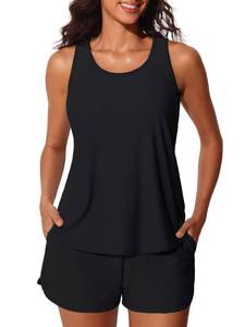lot 10484 image: Summer Mae Plus Tankini Swimsuits for Women Tummy Control Bathing Size 24W