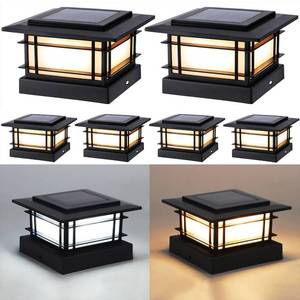 lot 13766 image: Dynaming 4x4 Solar Post Cap Lights Outdoor with 2 Color Modes, 6 Pack Upgrade Fence Post Solar Lights Black Shell for 4x4 VinylWooden Posts, Brightness LED Lighting Decor for Garden Deck Patio