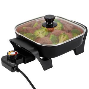 MegaChef Electric Skillet 8 Inch with Glass Lid