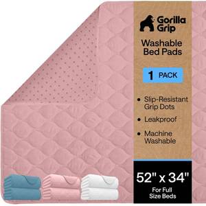 lot 13837 image: Gorilla Grip Washable Reusable Underpads 34x36in 2-Pack