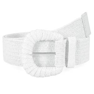 lot 14018 image: Waist Wow Straw Woven Elastic Belt Womens 43
