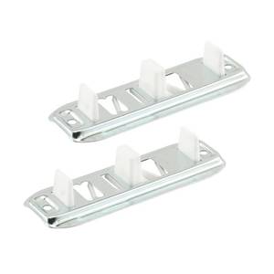 lot 14053 image: Prime-Line Stamped Steel, Adjustable, Closet Door, Floor Guide (2 Pack)