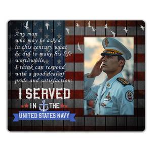 lot 14056 image: ZYQFN Memorial Picture Frame for Navy,Patriotic Decor(023)