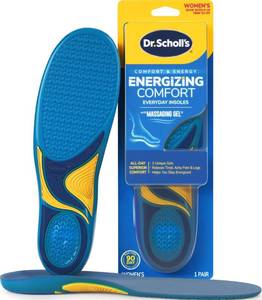 lot 14061 image: Dr. Scholl��s Energizing Comfort Women��s Everyday Insoles with Massaging Gel - Clinically Proven, All-Day Energy and Comfort Inserts with Patented Triple Gel Design - Shock Absorbing, Arch Support