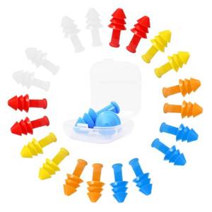 lot 14099 image: Voohinddaa Ear Plugs for Sleeping - 10 Pairs Reusable Silicone Ear Plugs