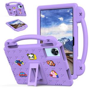 lot 14122 image: Kwamaz Case for Lenovo Idea Tab 11 inch 2025 (TB336), Kids EVA Shockproof Cover with Stand Handle for Lenovo Idea Tab 11 K11 Gen 2 Tablet, Purple