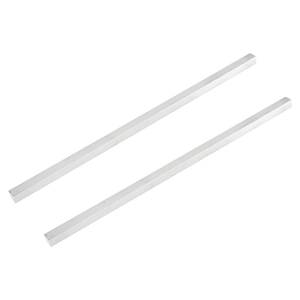 lot 14129 image: MECCANIXITY 2 Pcs Square Aluminum Flat Bar, 38 (10mm) Thick x 38 (10mm) Width x 12 (305mm) Long 6061 Aluminum Flat Plate Solid New Mill Stock Silver for Industrial Building