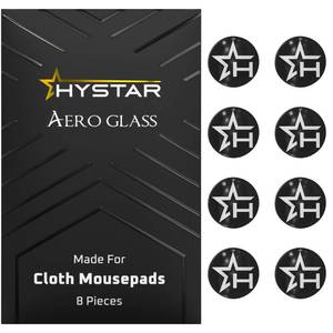 lot 14139 image: Hystar� Aero Glass  8 Dot Mouse Skates for Cloth Mousepads  Rounded and Polished
