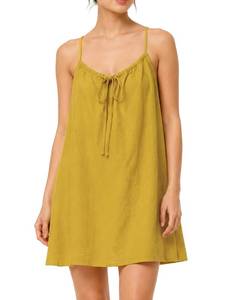 lot 14447 image: People Dupes Free Dress People Dupe Free Boho Dresses for Women 2026 Mini Linen Beach Cover Up Tank Sundresses Summer Casual Spaghetti Strap Vacation Sleeveless Adjustable Tie Dress with Pockets Sz S
